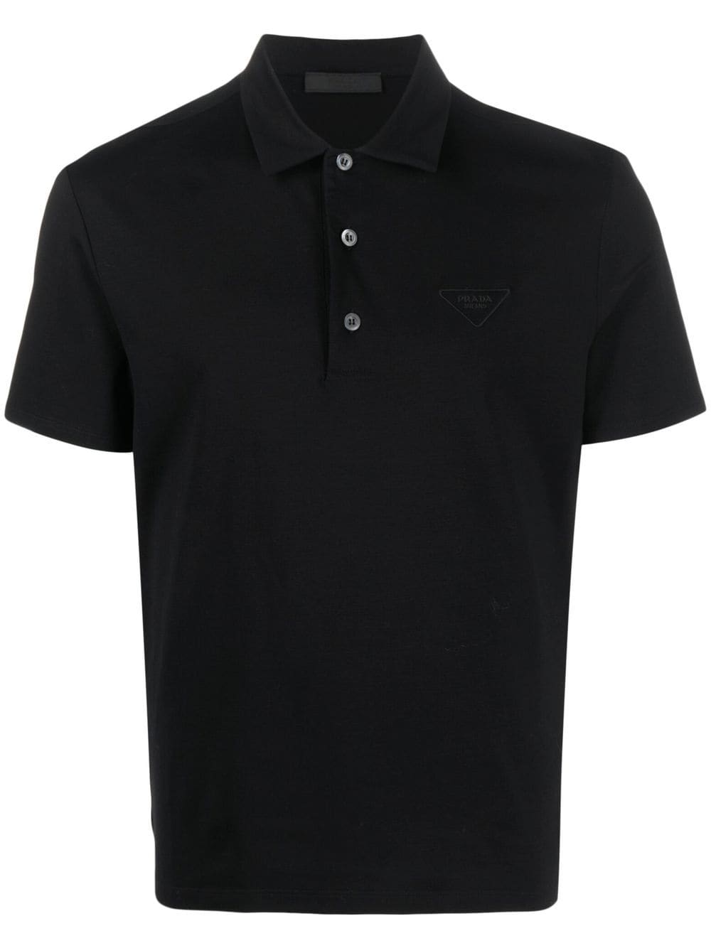 Prada cotton polo-shirt - Black von Prada