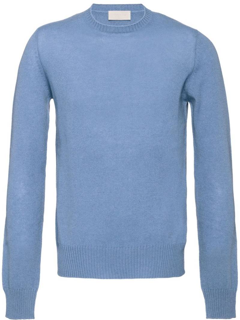 Prada crew neck cashmere jumper - Blue von Prada