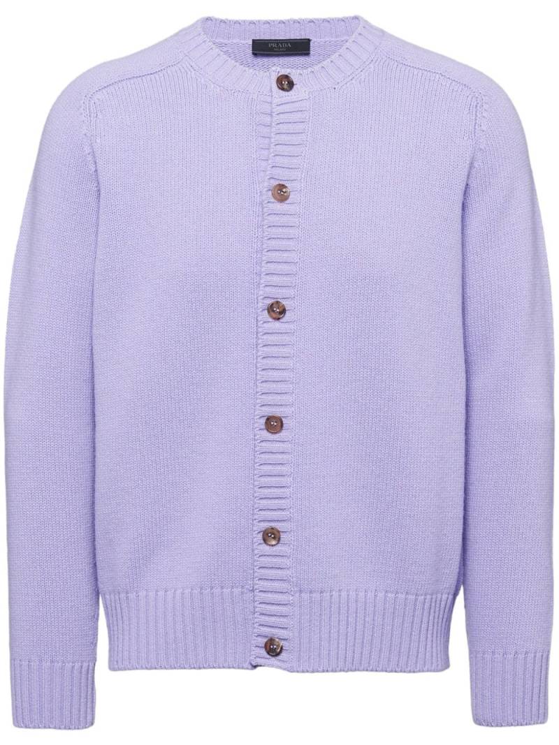 Prada wool-cashmere cardigan - Purple von Prada