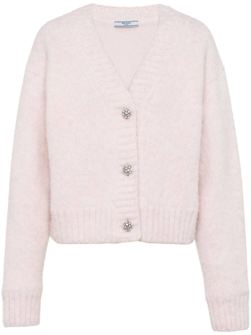 Prada wool V-neck cardigan - Pink von Prada