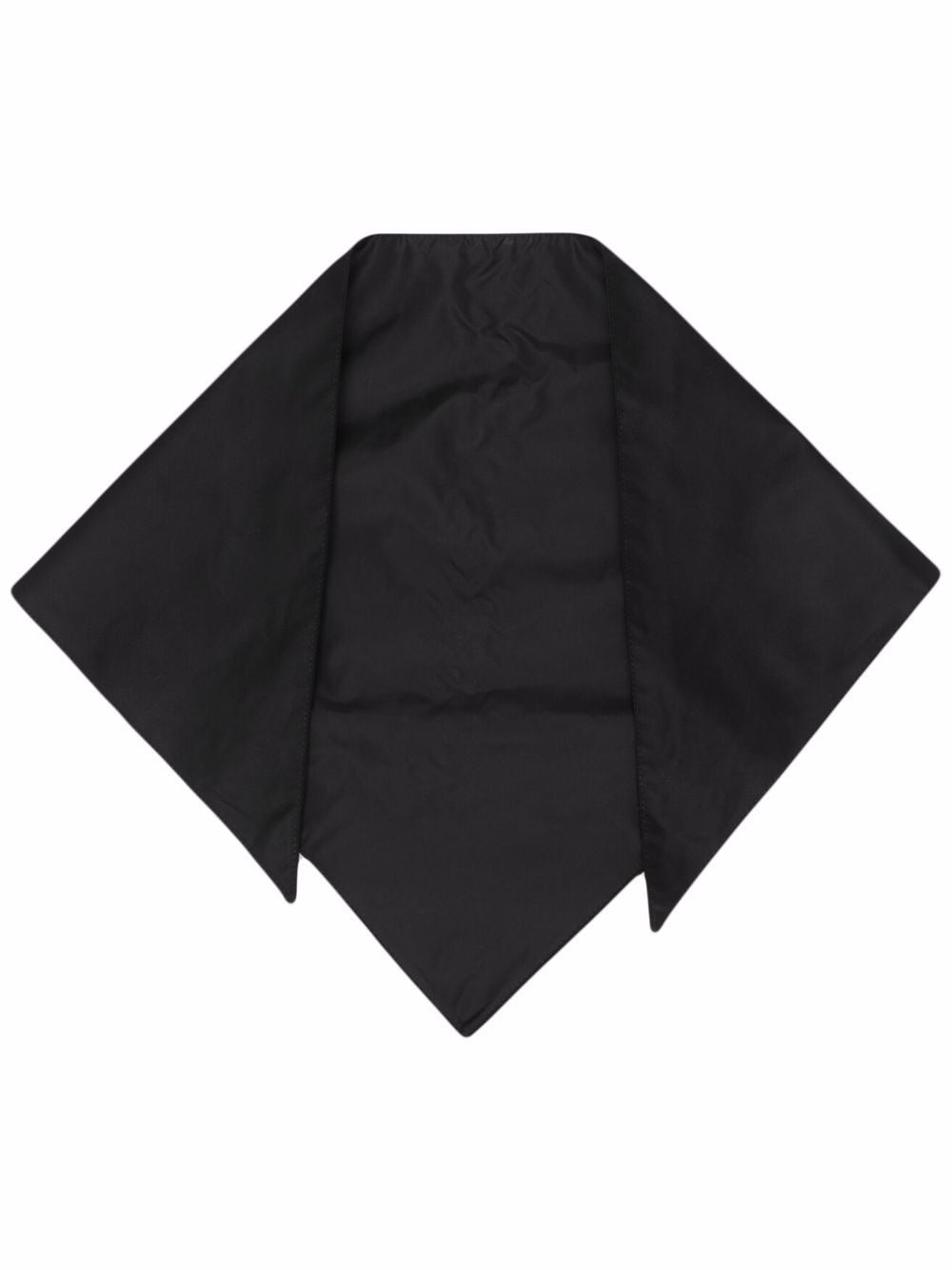 Prada crystal-embellished logo triangle scarf - Black von Prada