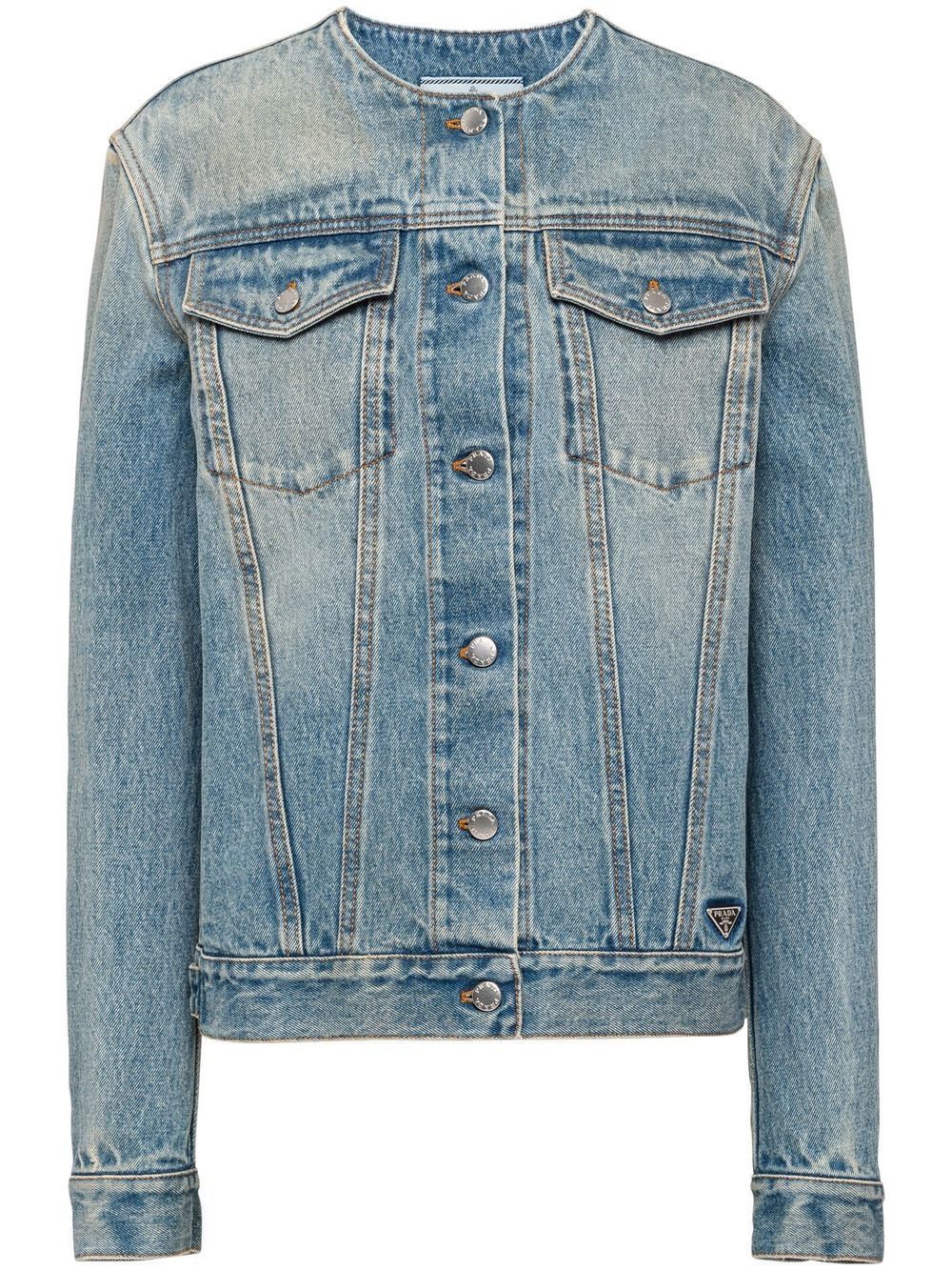 Prada denim blouson jacket - Blue von Prada