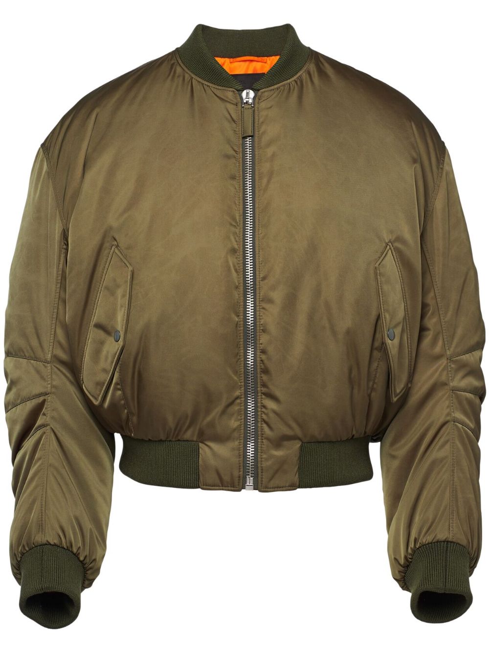 Prada Re-Nylon cropped down jacket - Green von Prada