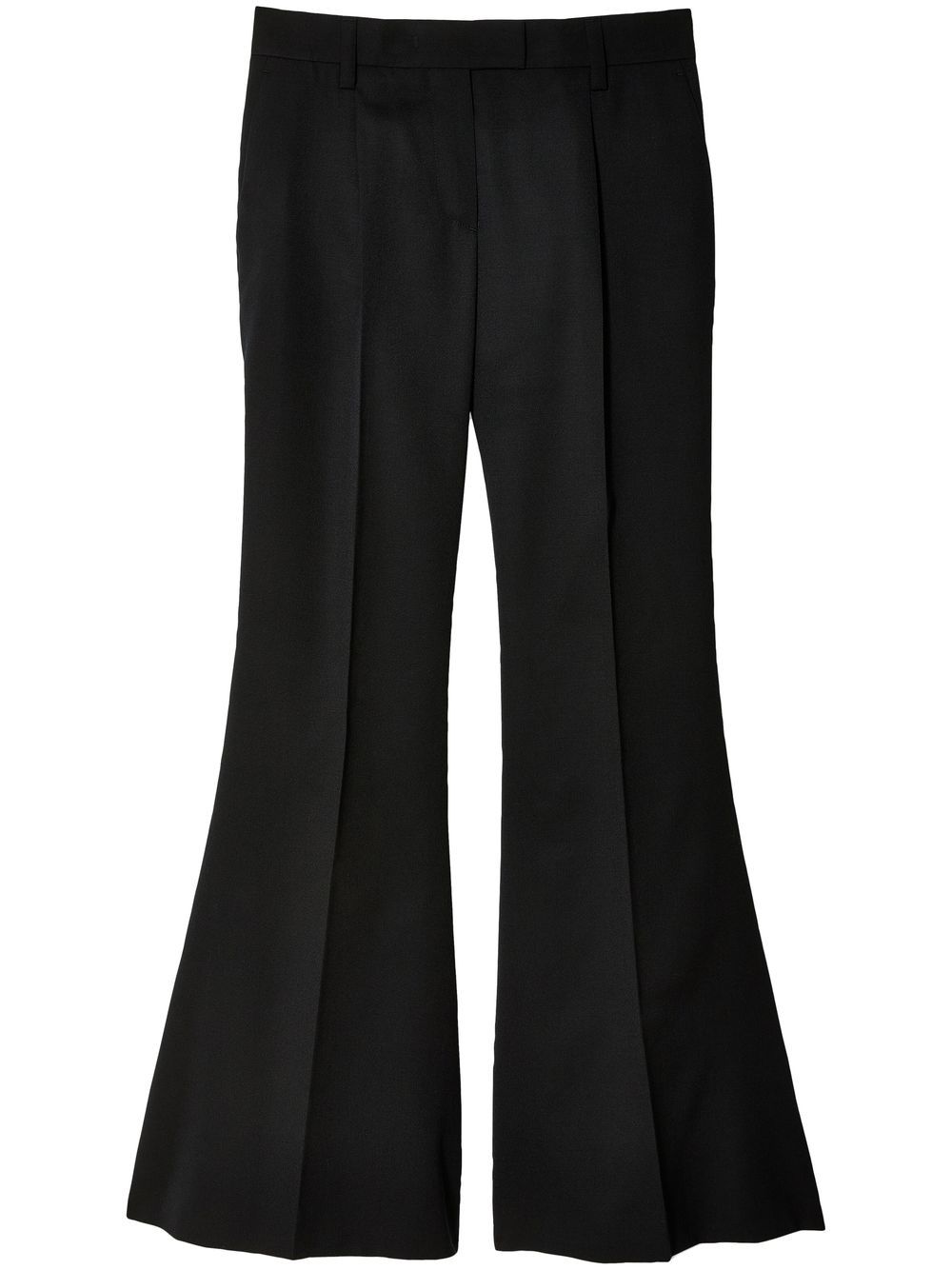 Prada flared wool trousers - Black von Prada