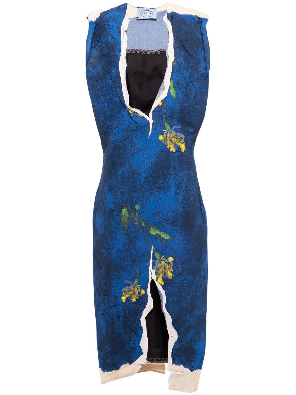 Prada floral-print sheath dress - Blue von Prada