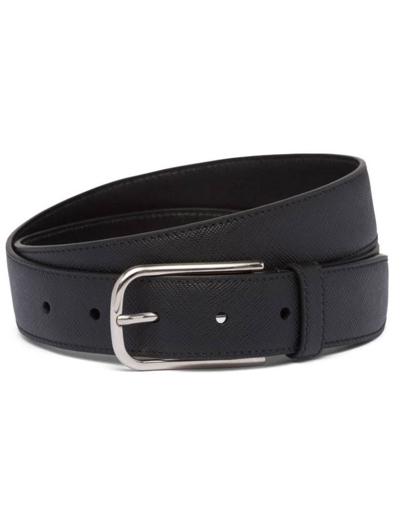 Prada buckled leather belt - Black von Prada