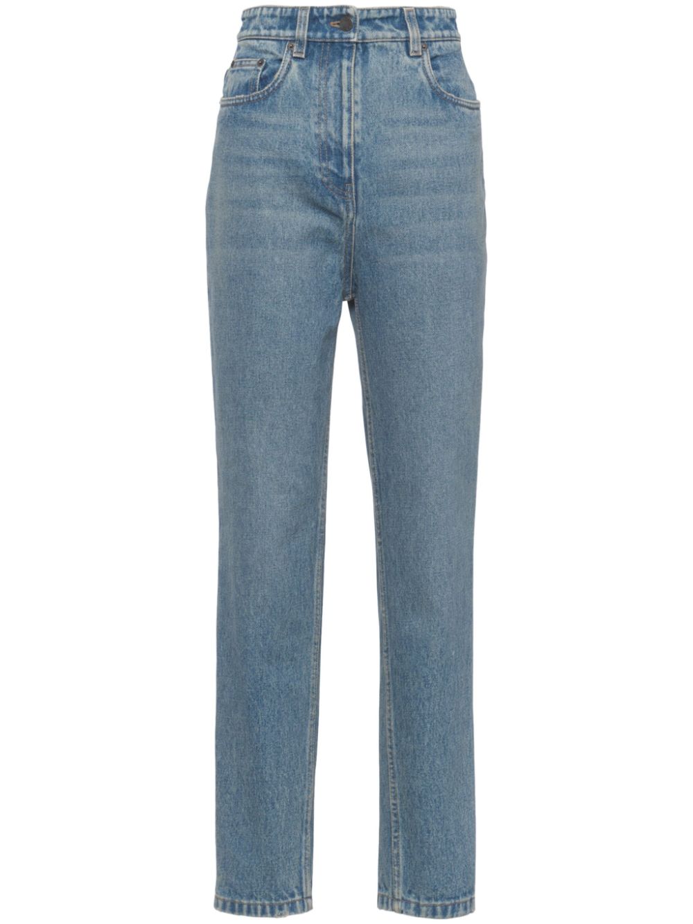 Prada high-rise tapered jeans - Blue von Prada