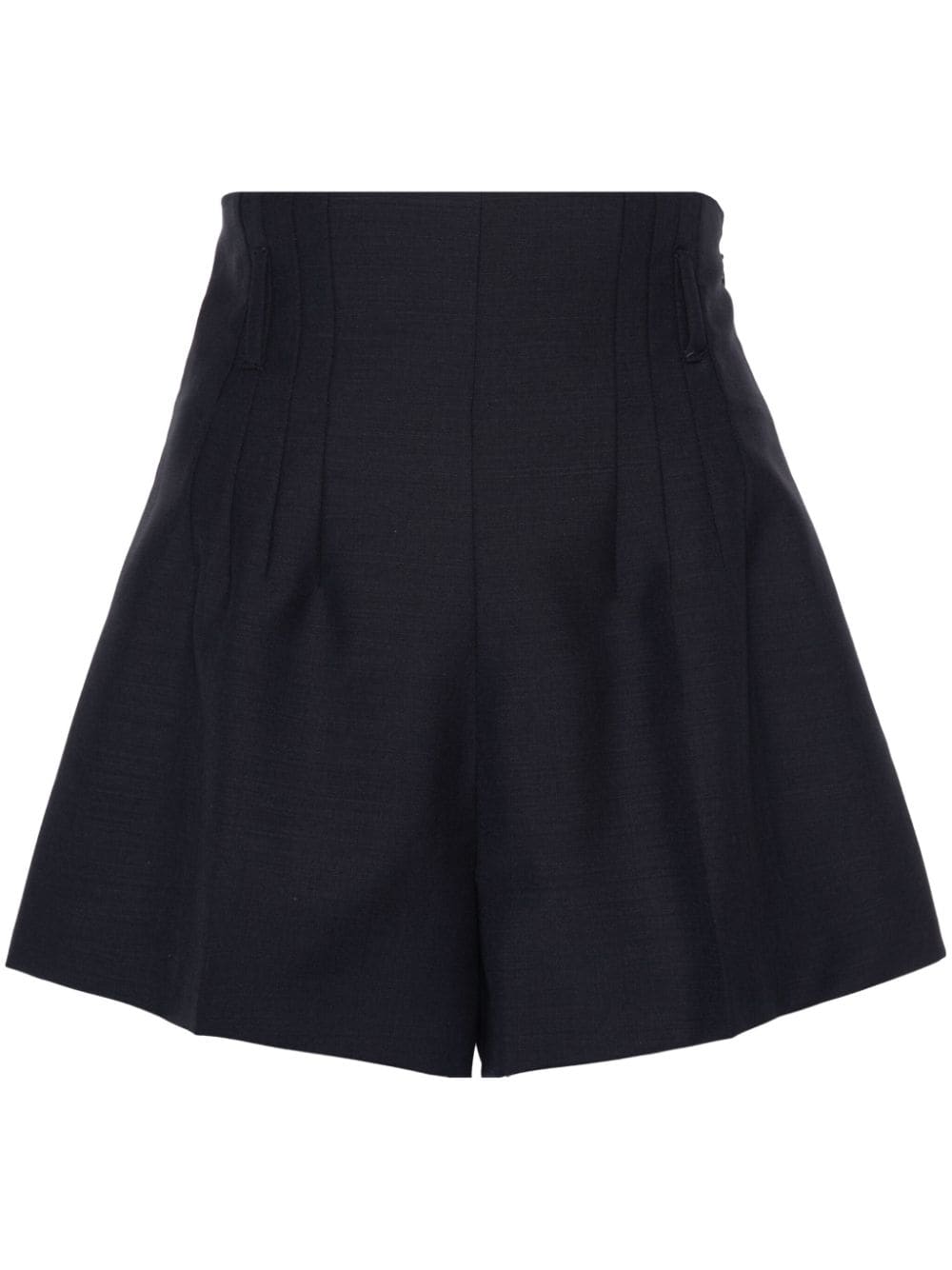 Prada high-waist flared shorts - Blue von Prada