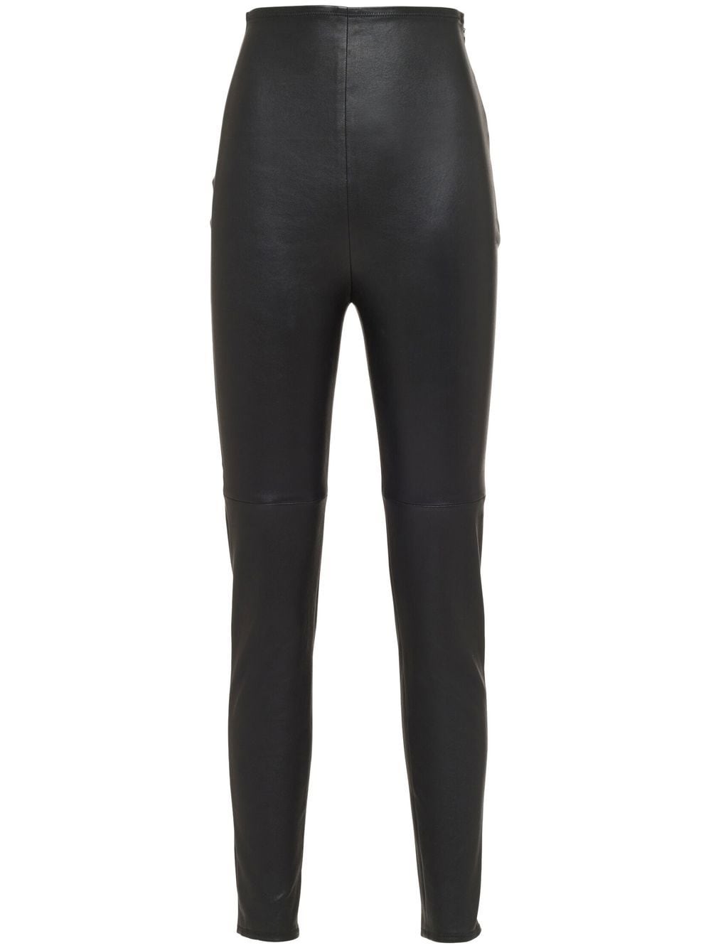 Prada high-rise nappa-leather leggings - Black von Prada