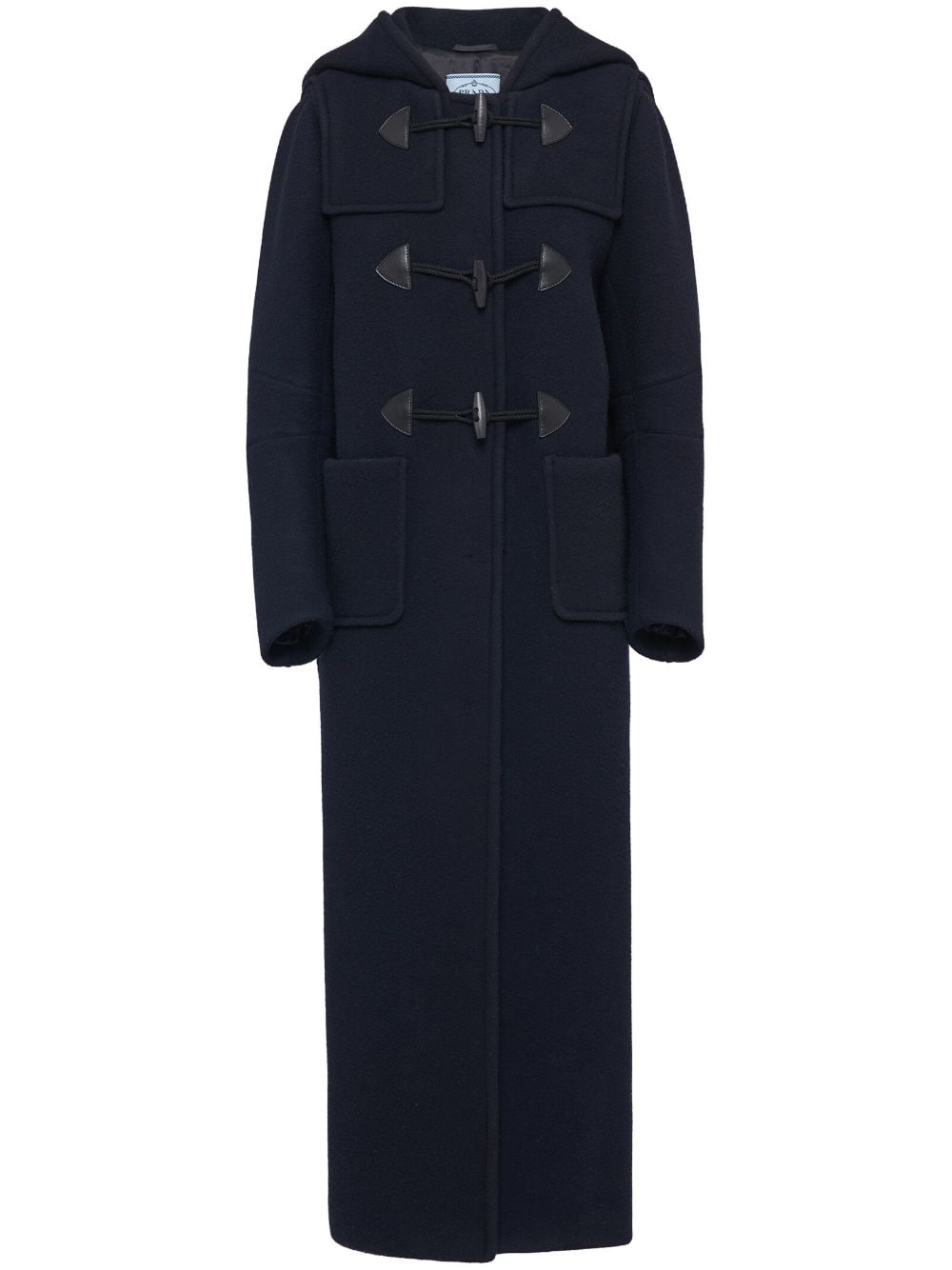 Prada single-breasted velour coat - Blue von Prada