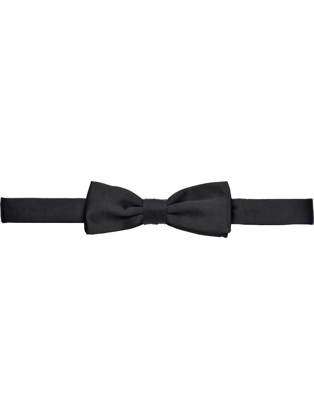 Prada satin bow tie - Black von Prada