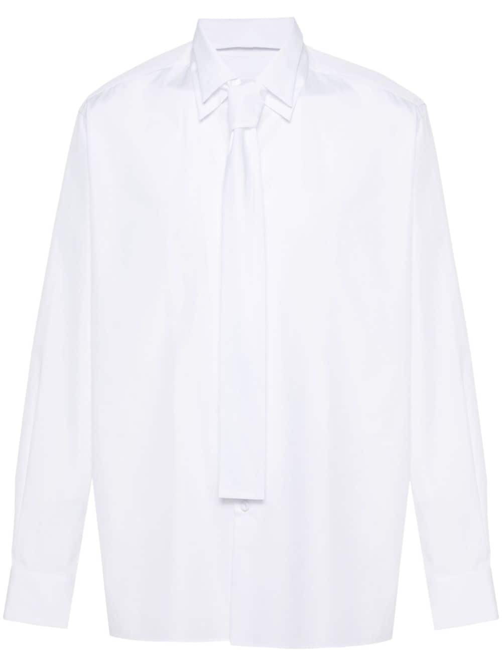 Prada layered-collar poplin shirt - White von Prada