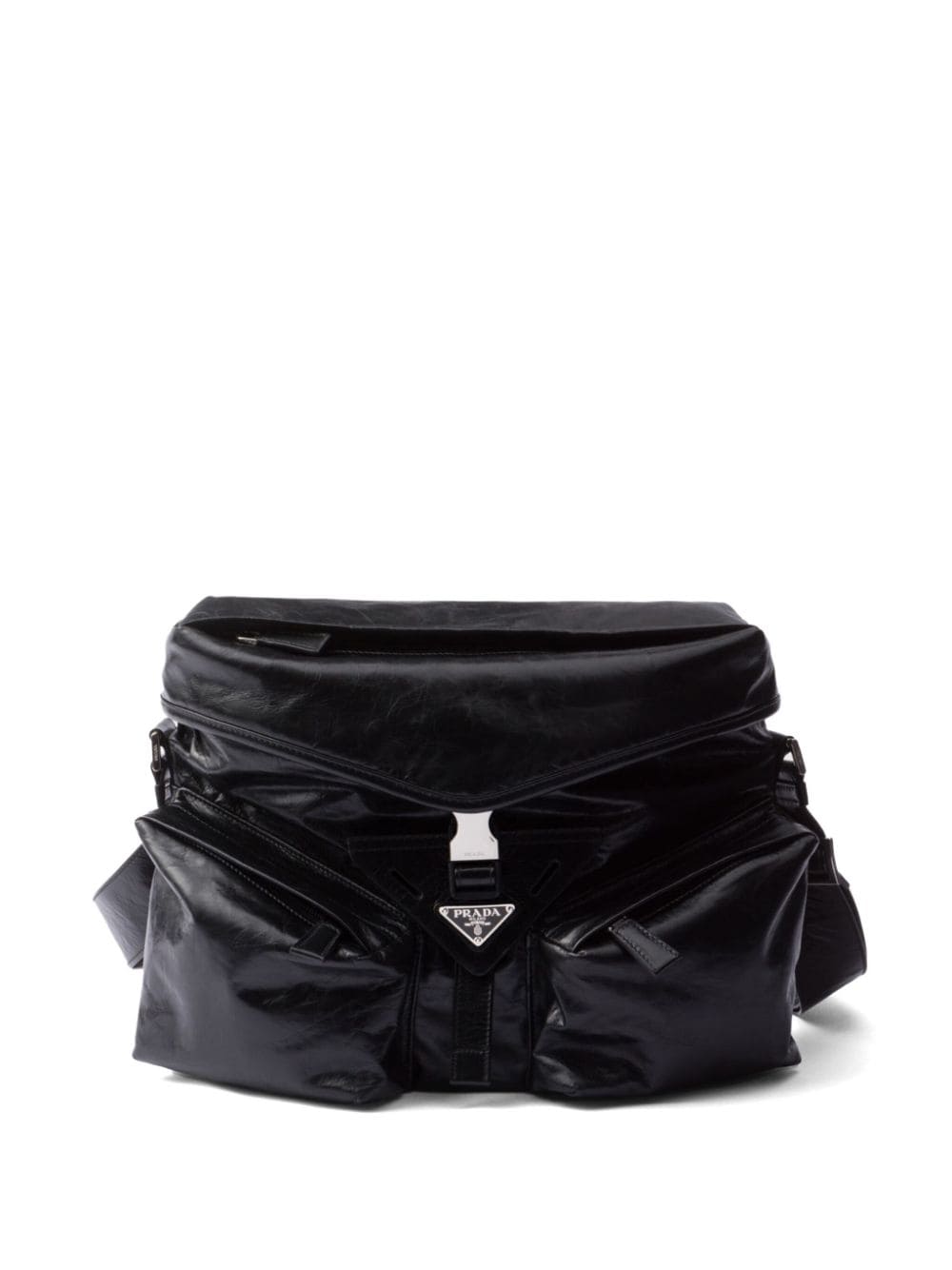 Prada leather shoulder bag - Black von Prada