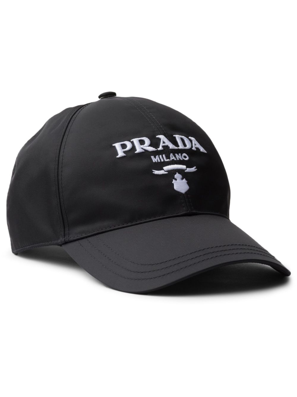 Prada logo-embroidered baseball cap - Black von Prada