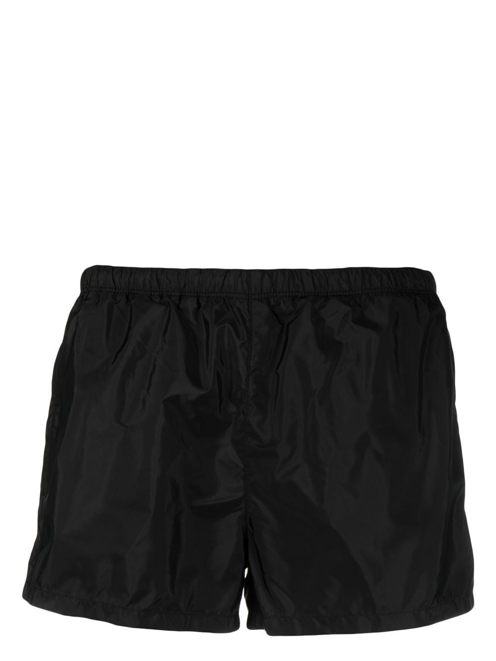 Prada logo patch swim shorts - Black von Prada