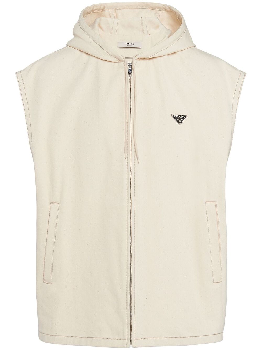 Prada Bull denim vest - Neutrals von Prada