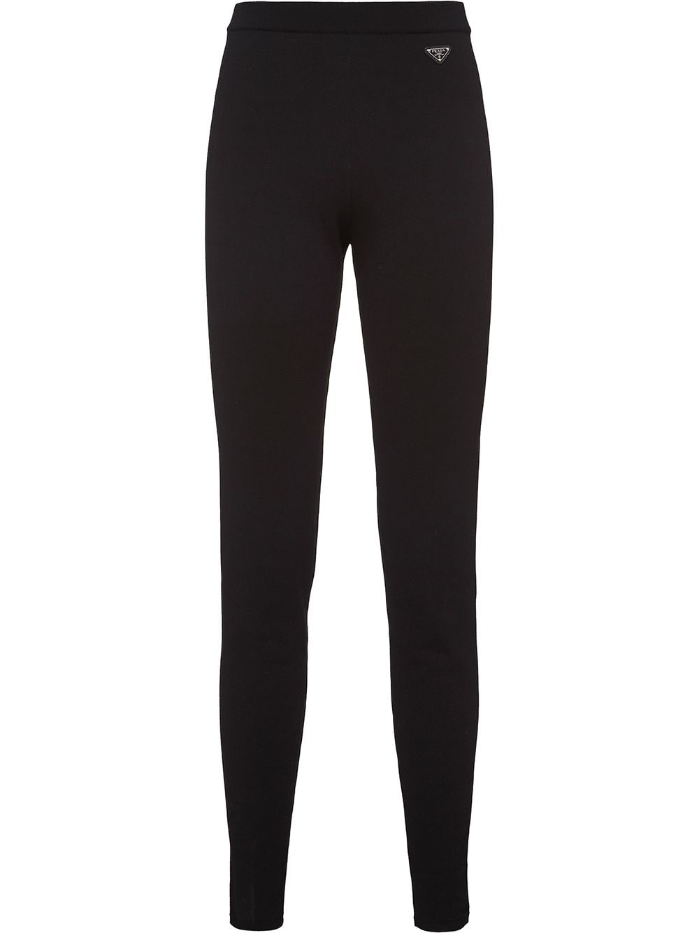 Prada triangle-logo leggings - Black von Prada