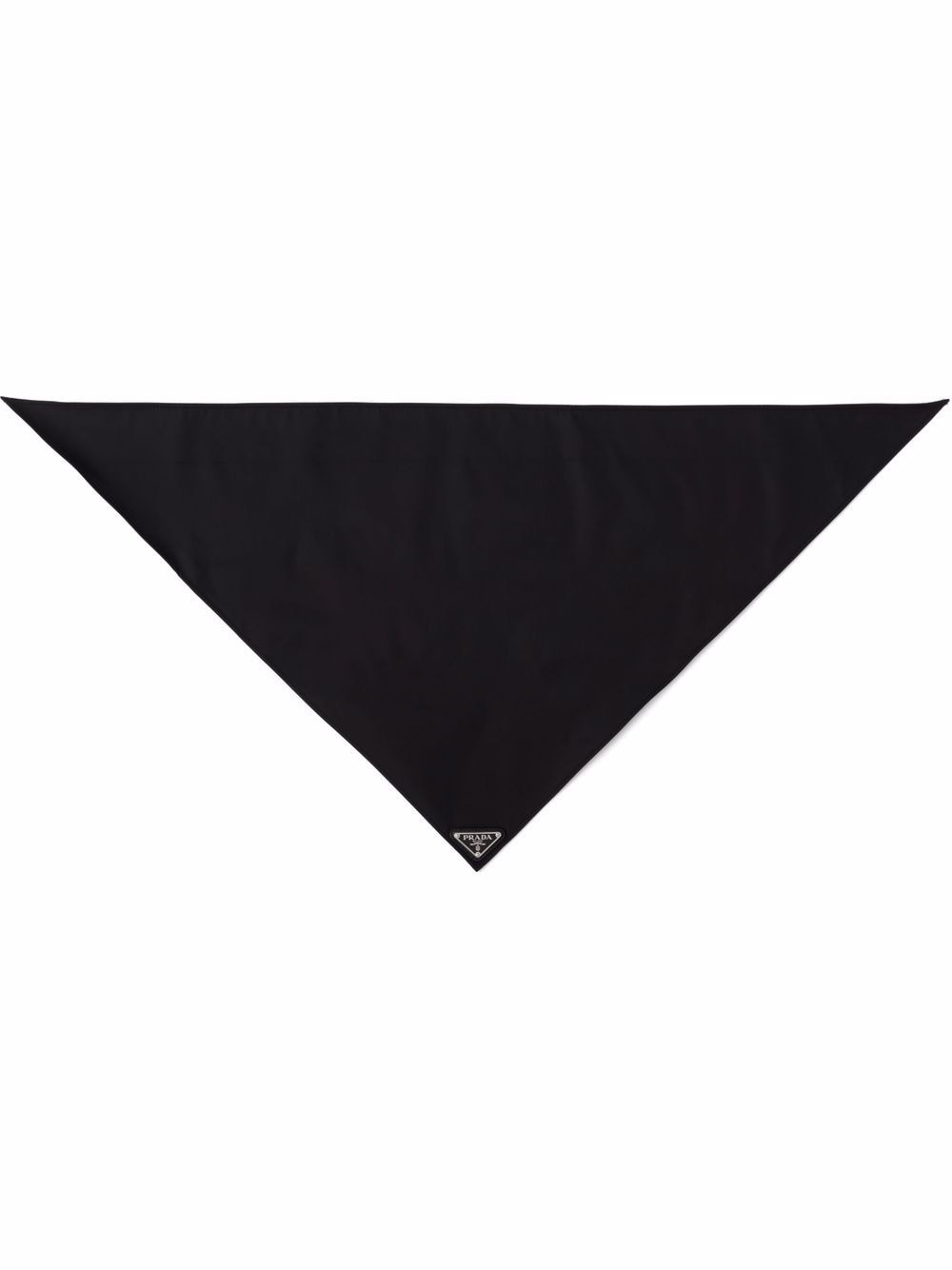 Prada Re-Nylon logo-plaque scarf - Black von Prada