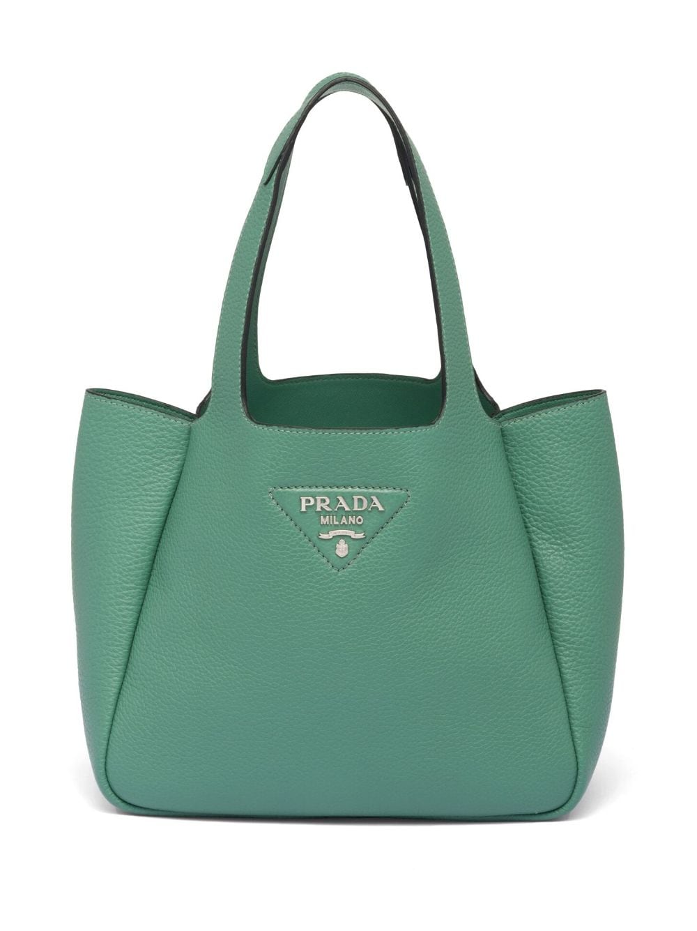 Prada logo-plaque tote bag - Green von Prada