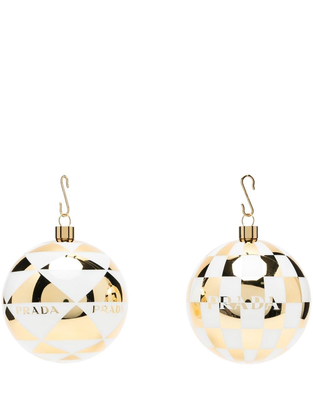 Prada logo-print Christmas ball - White von Prada