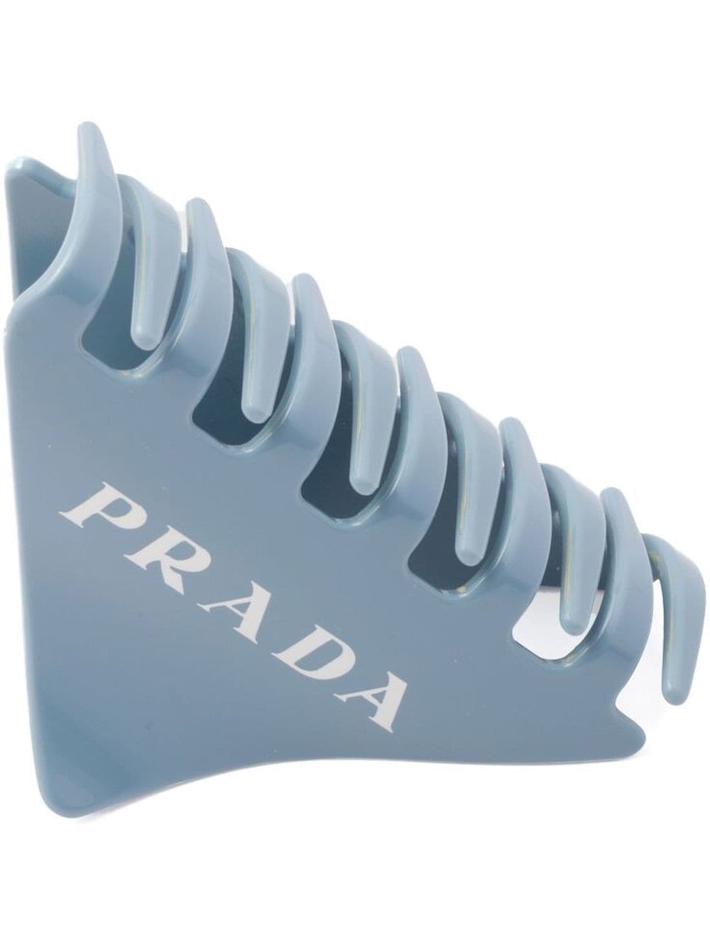 Prada logo-print hair clip - Blue von Prada