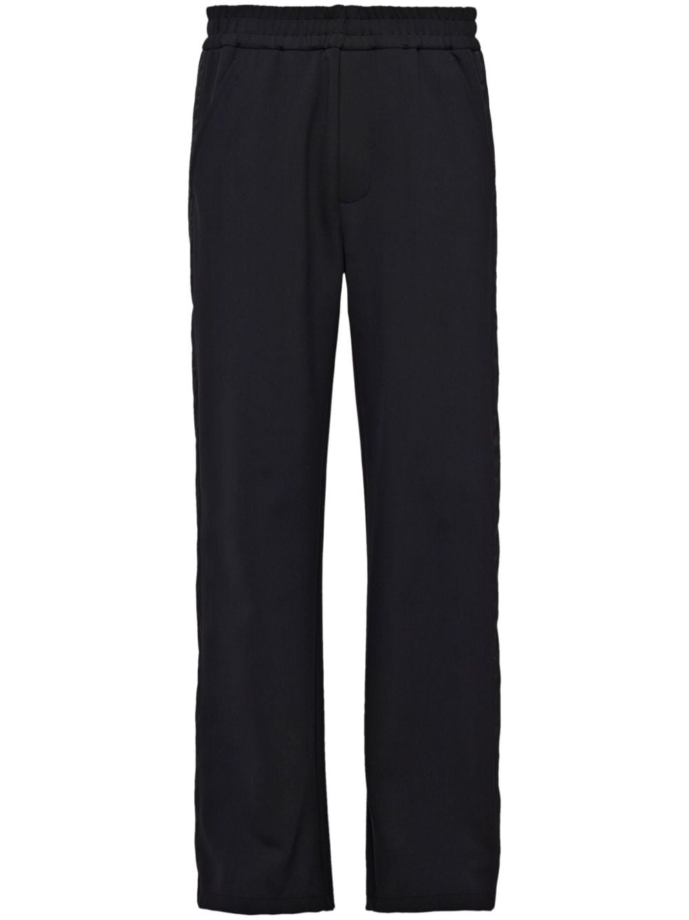 Prada logo-triangle side-stripe track pants - Black von Prada