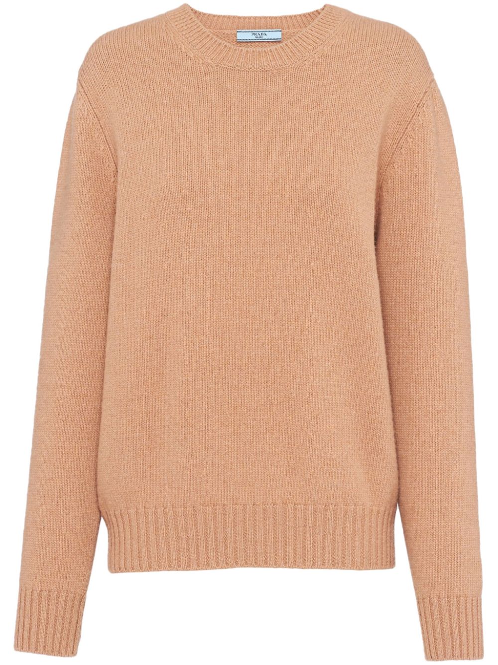 Prada triangle-logo wool jumper - Brown von Prada