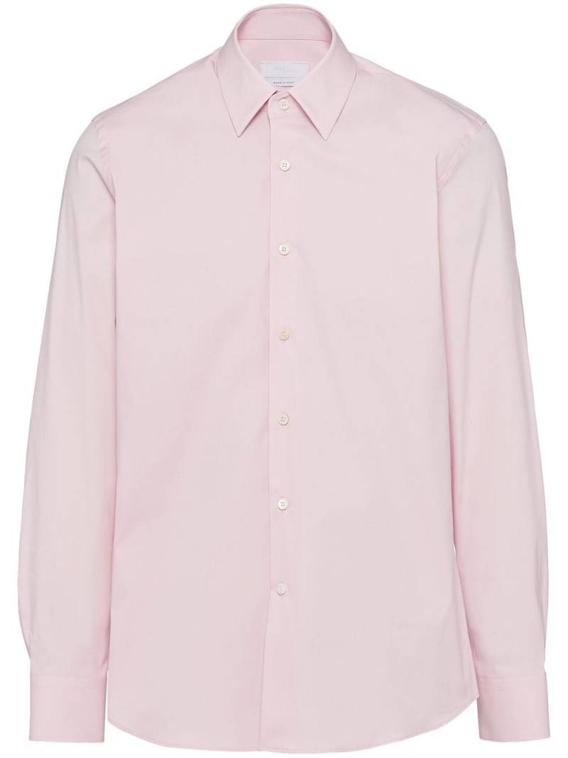 Prada long-sleeved poplin shirt - Pink von Prada