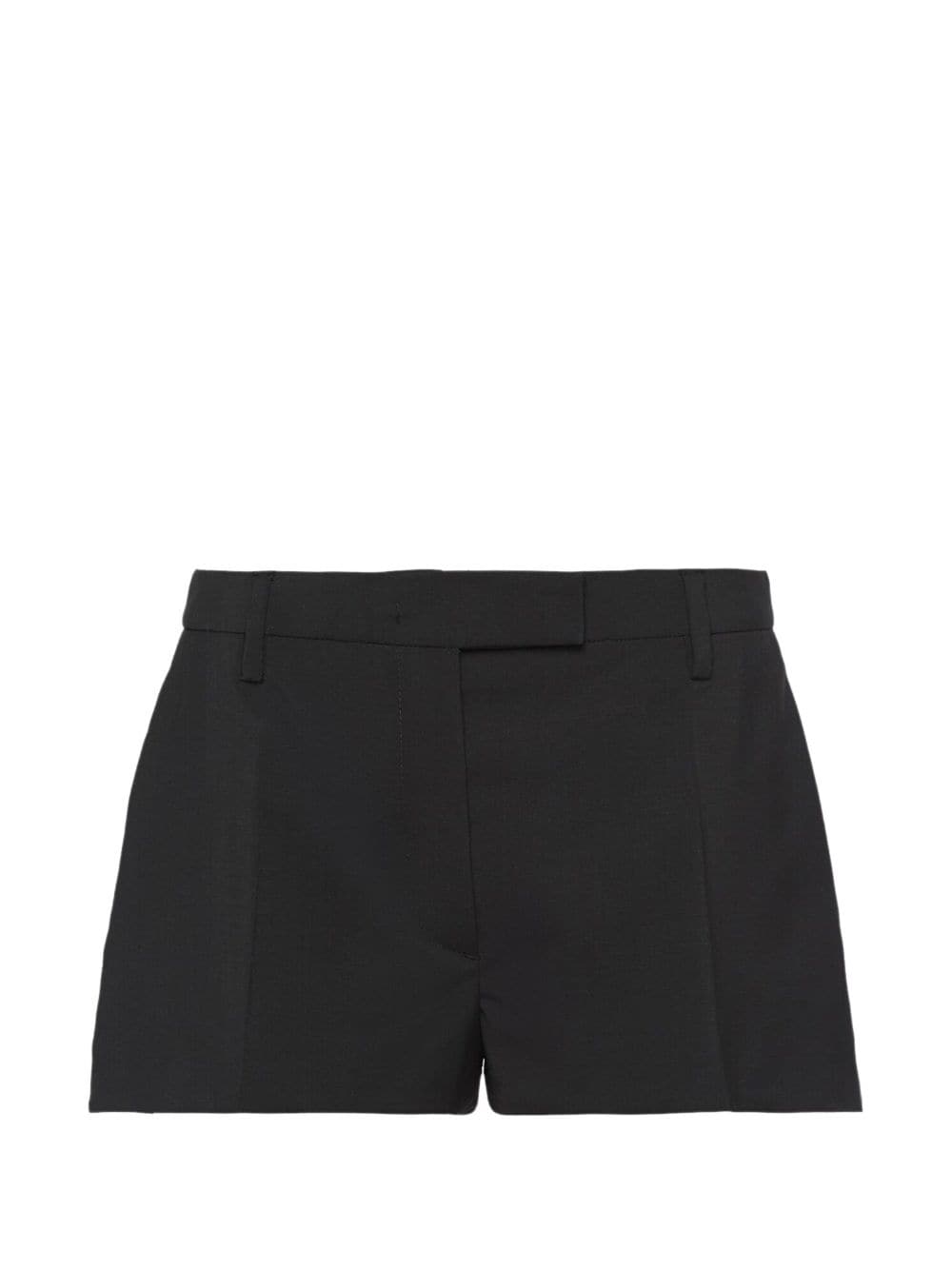 Prada low-rise mohair-wool shorts - Black von Prada