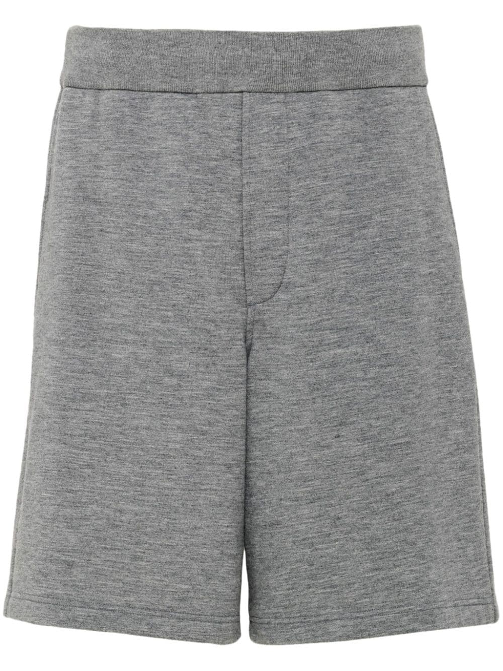 Prada mélange wool bermuda shorts - Grey von Prada
