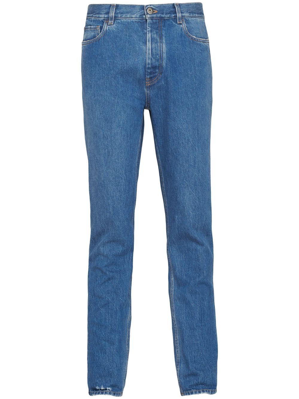 Prada mid-rise slim-cut jeans - Blue von Prada