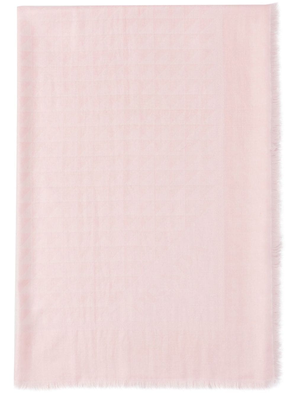 Prada triangle-logo wool-silk scarf - Pink von Prada