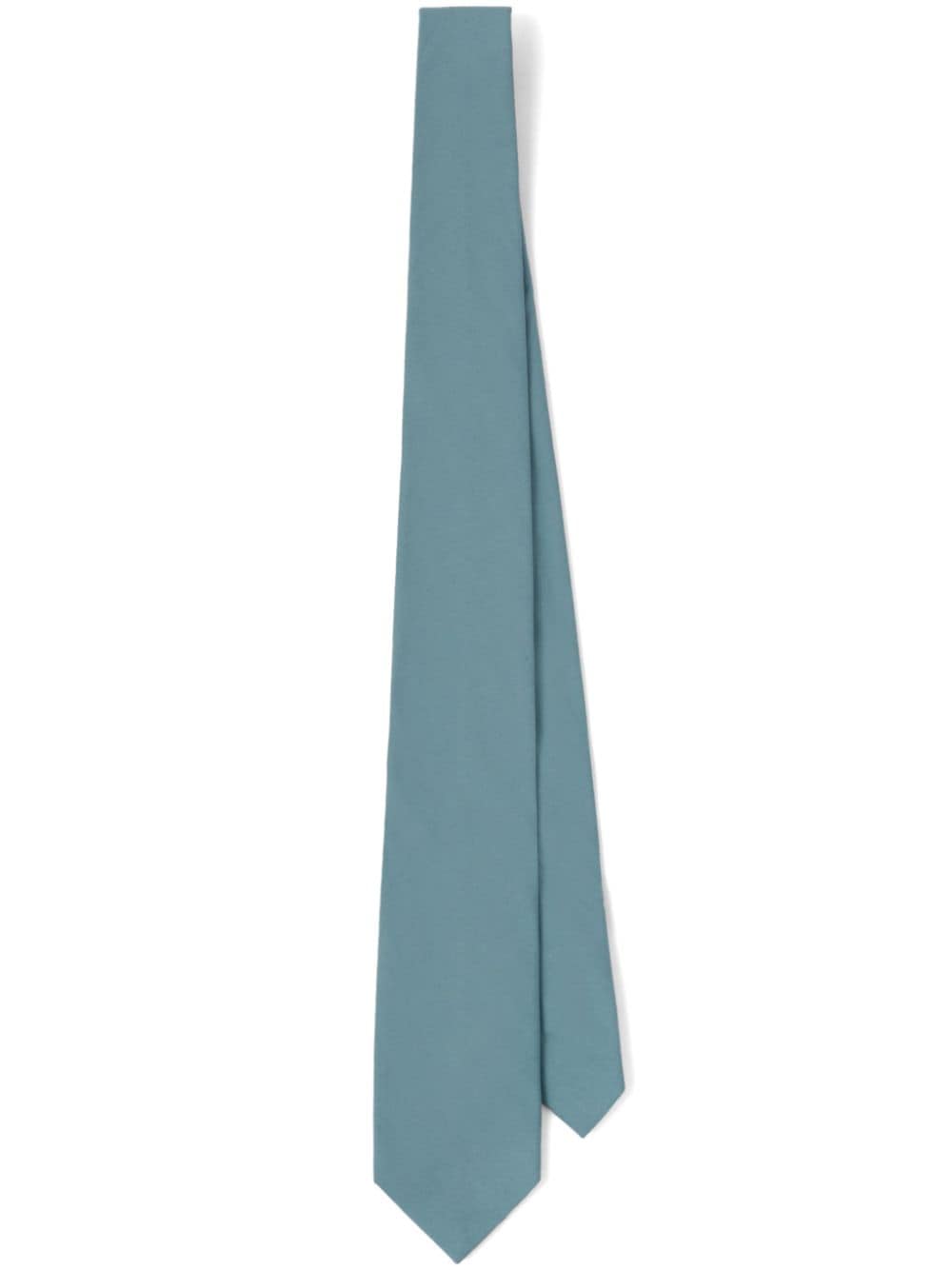Prada pointed cotton tie - Blue von Prada