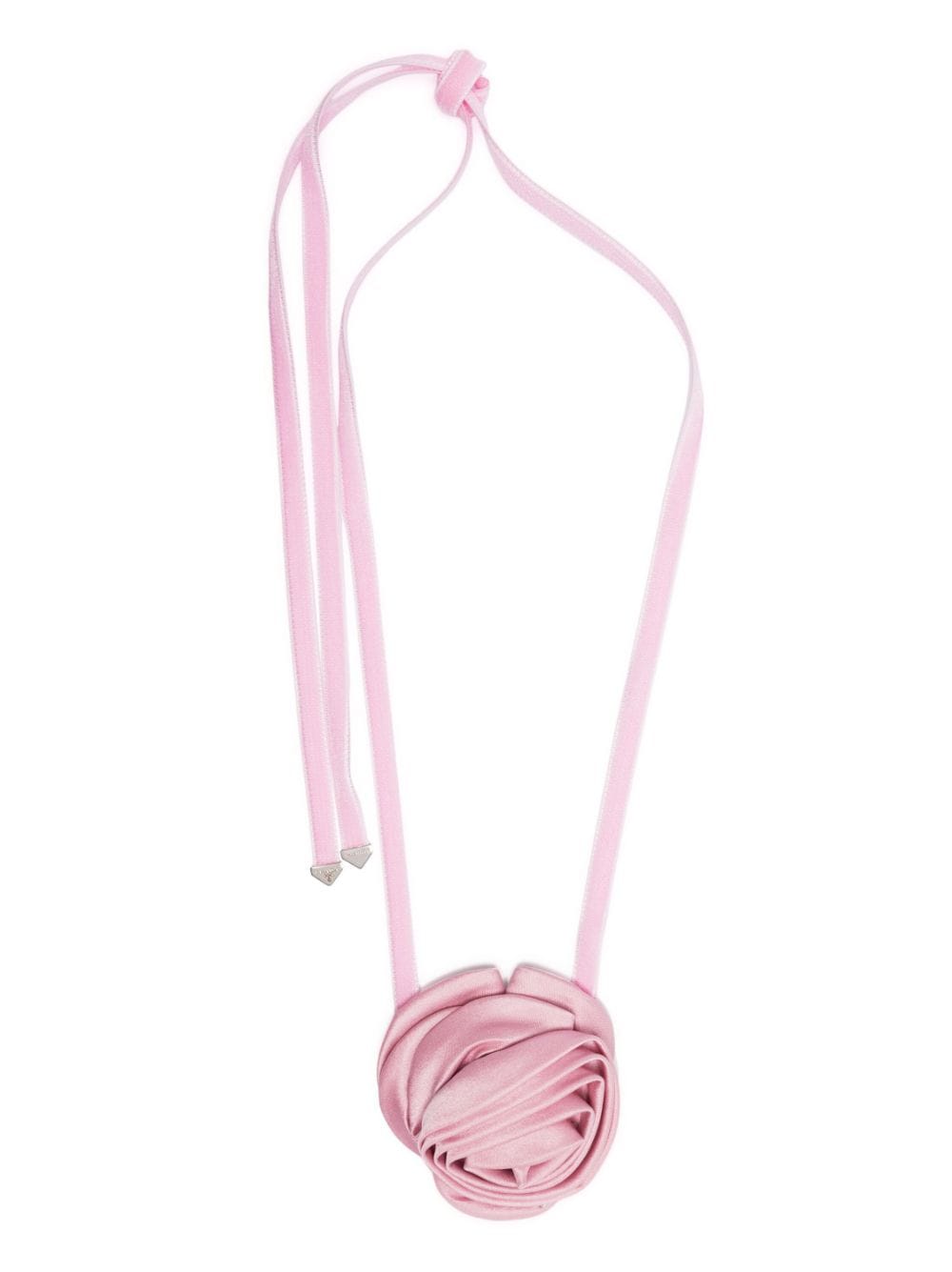 Prada rose-appliqué choker necklace - Pink von Prada