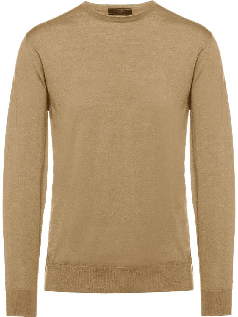 Prada round-neck wool jumper - Brown von Prada