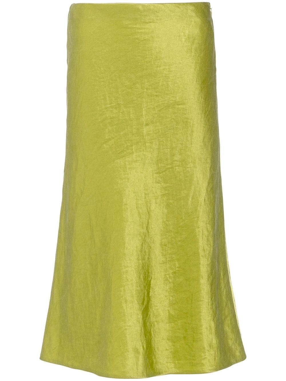 Prada satin midi skirt - Green von Prada