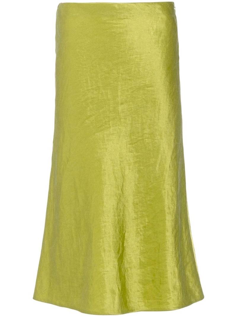 Prada satin midi skirt - Green von Prada