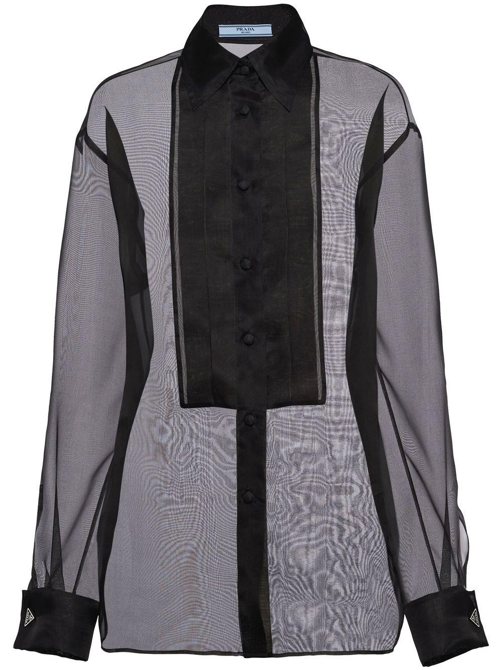 Prada sheer organza shirt - Black von Prada