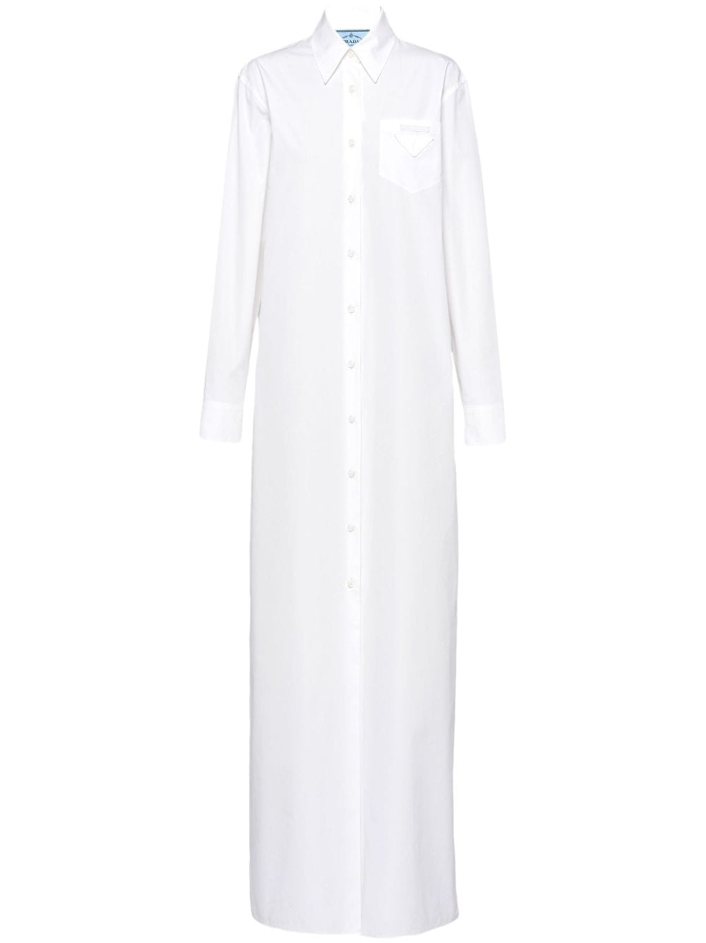 Prada shirt maxi dress - White von Prada