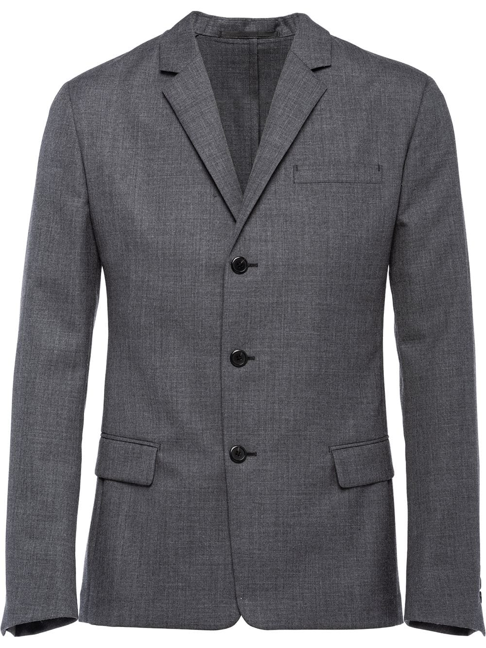 Prada single-breasted blazer jacket - Grey von Prada