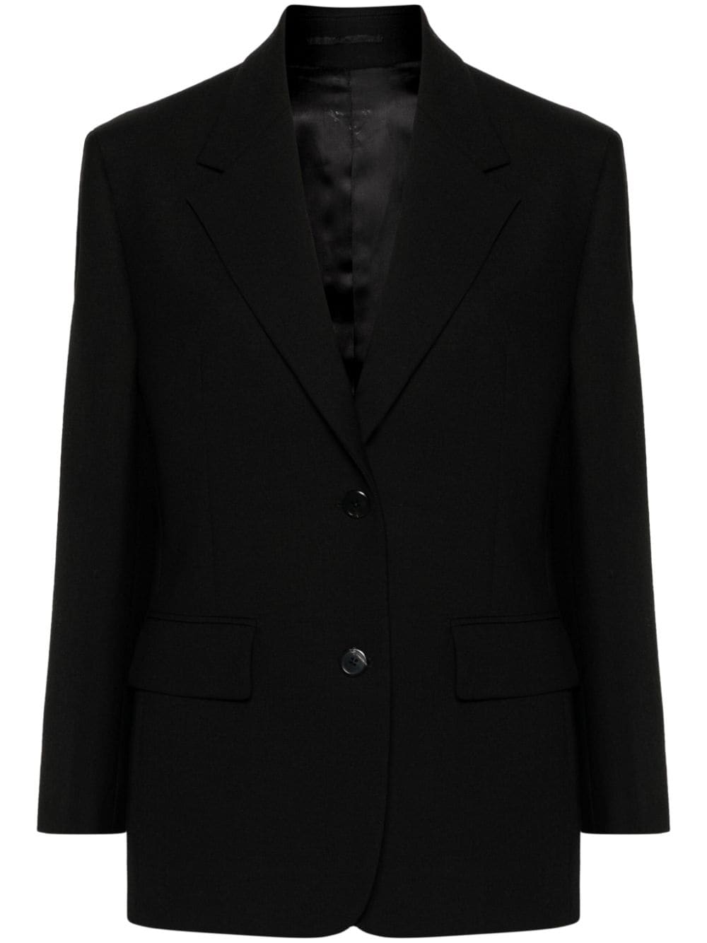 Prada single-breasted wool blazer - Black von Prada