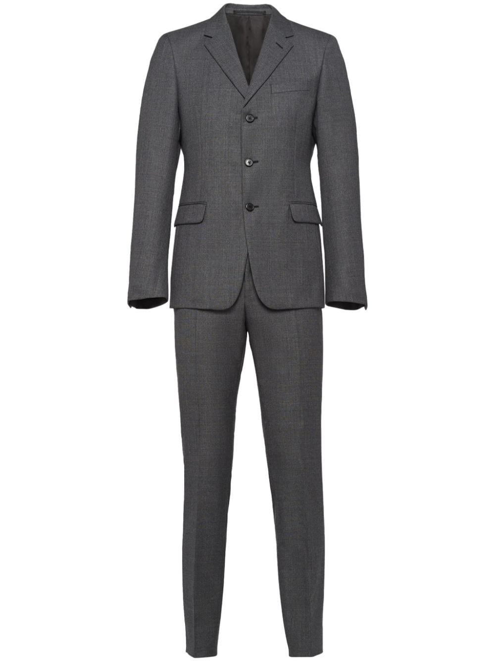 Prada single-breasted wool suit - Grey von Prada