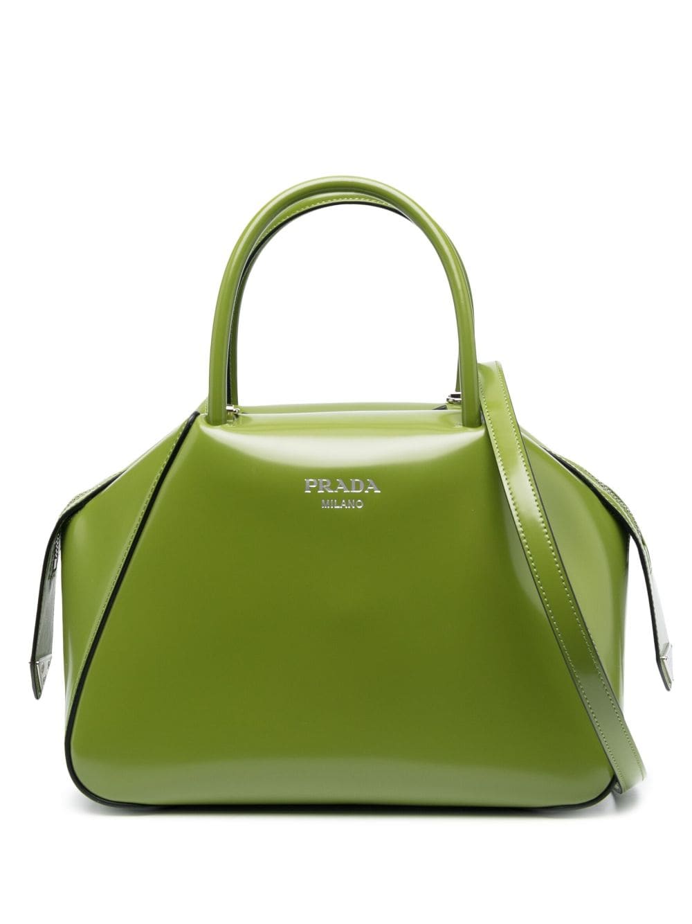 Prada small Supernova leather tote bag - Green von Prada