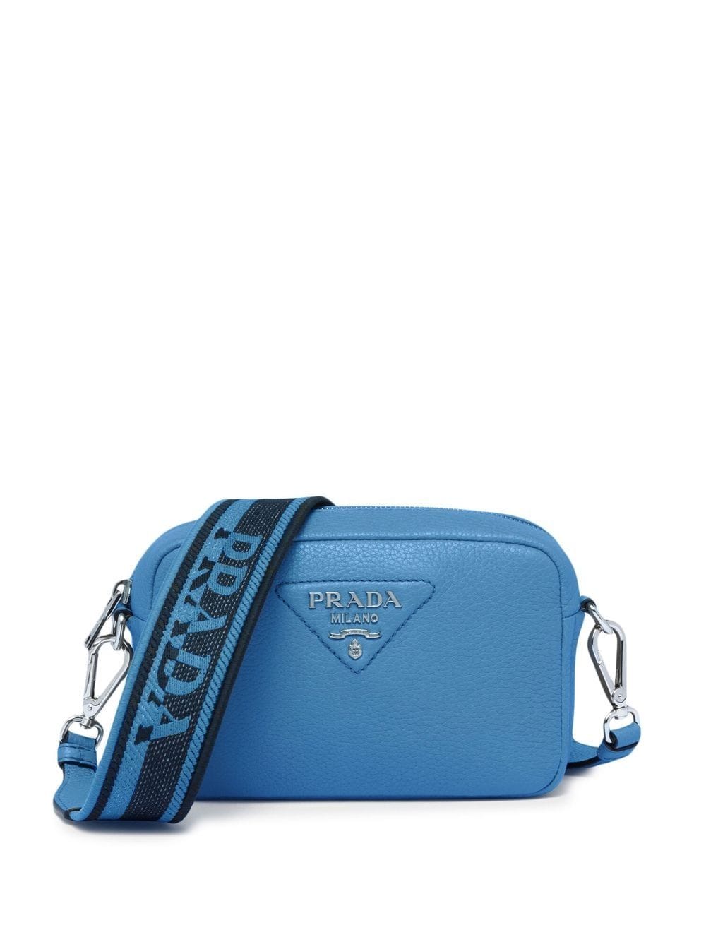 Prada small leather crossbody bag - Blue von Prada