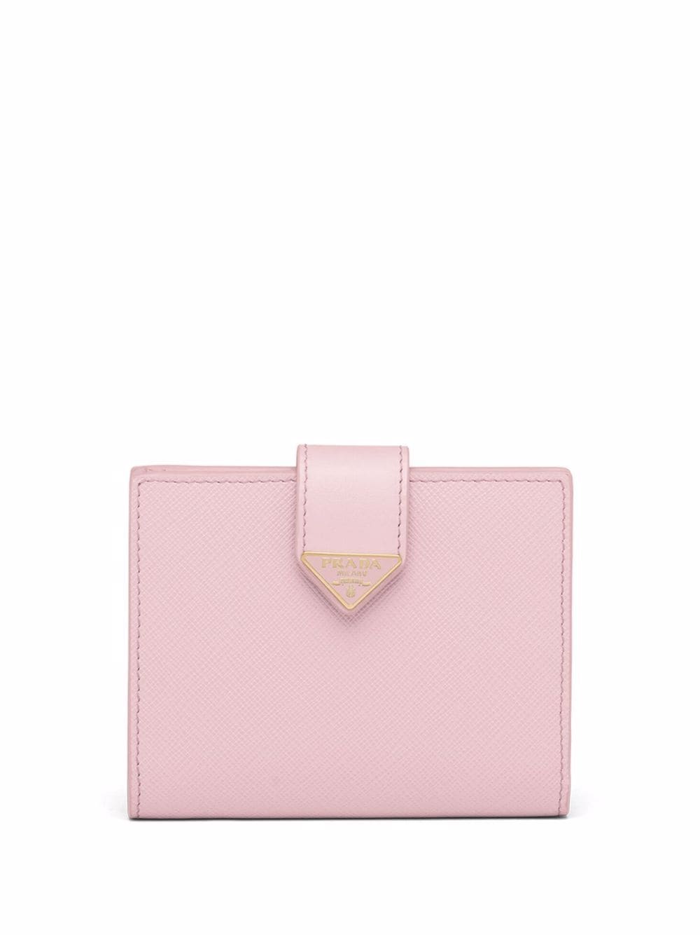 Prada small logo-plaque Saffiano wallet - Pink von Prada