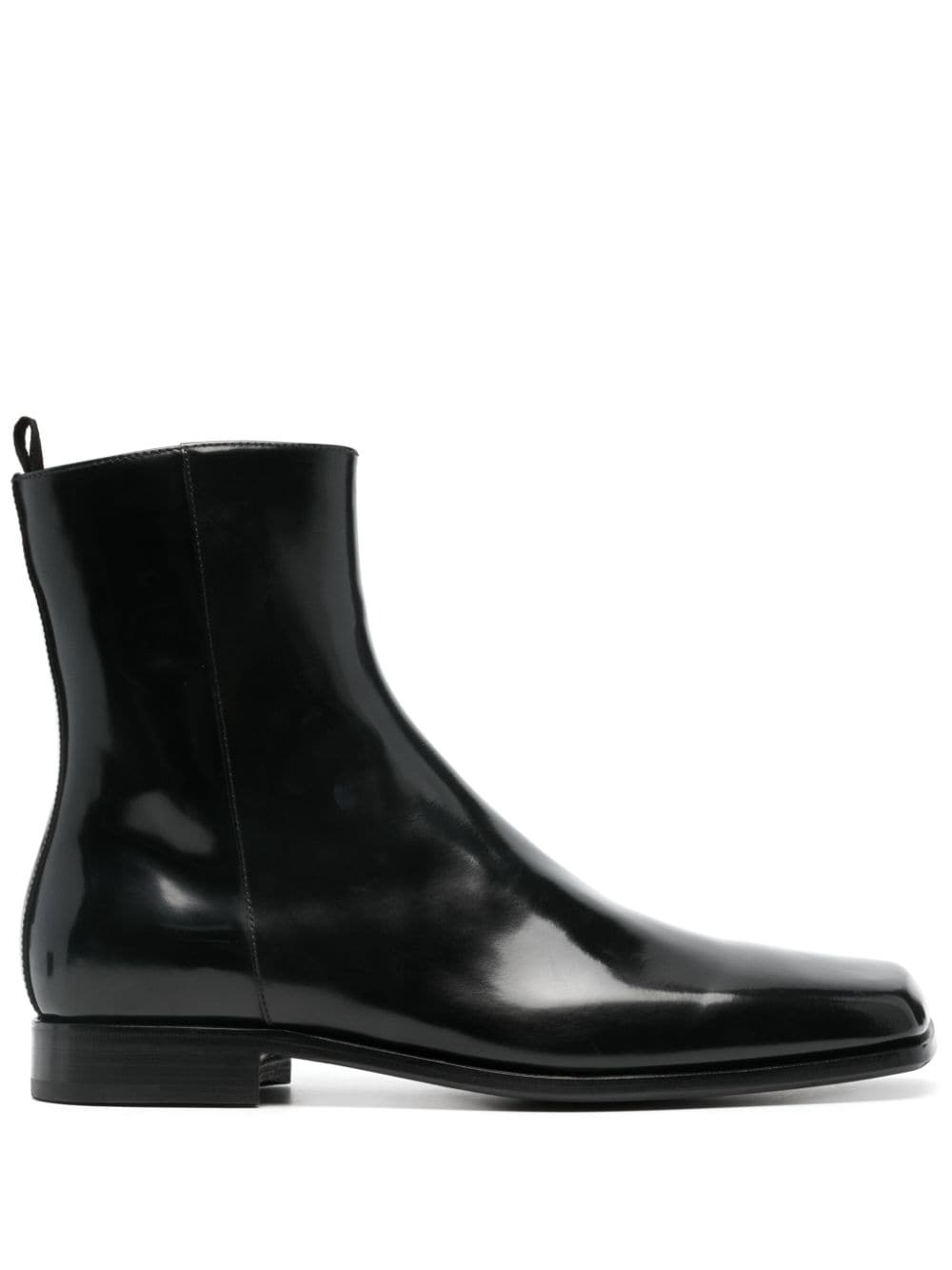 Prada square-toe ankle boots - Black von Prada