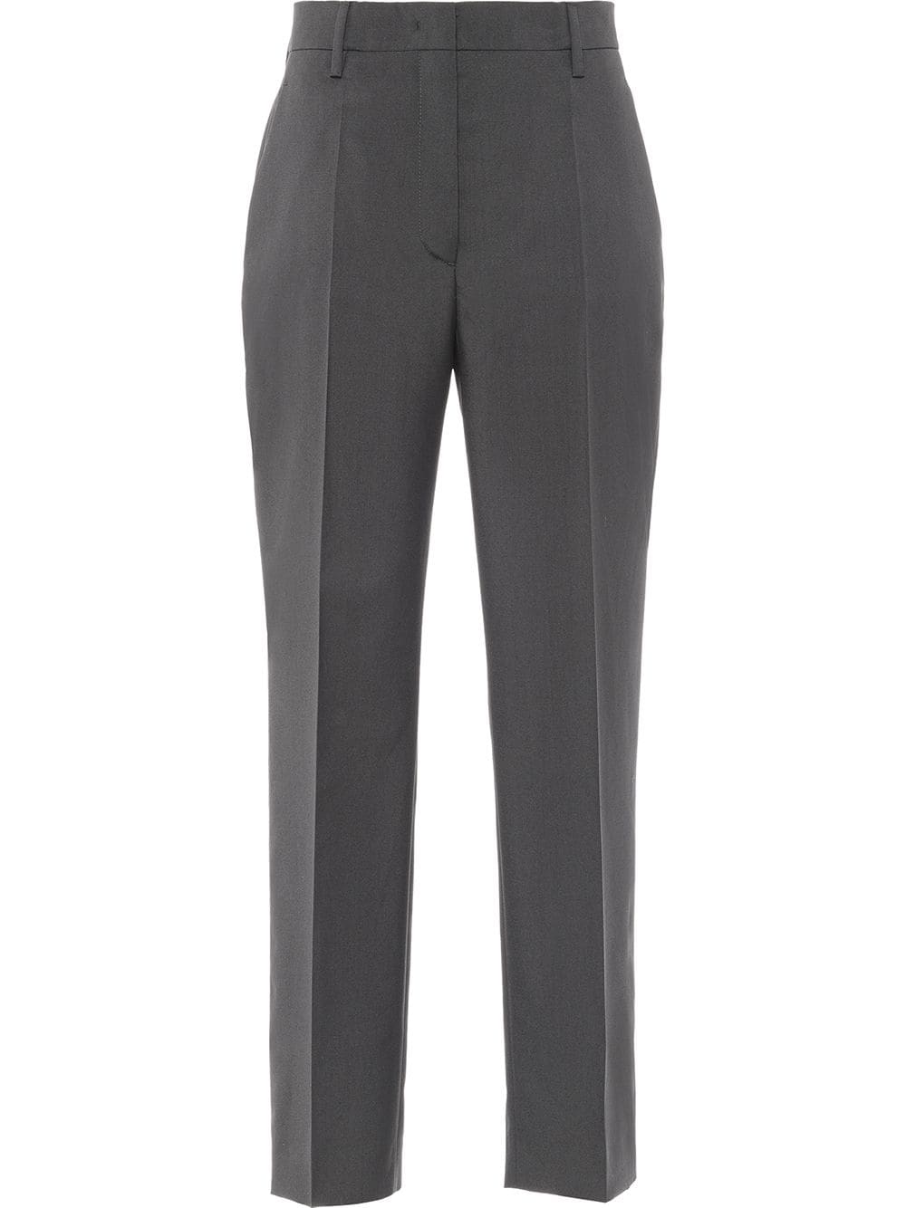 Prada straight-leg wool trousers - Grey von Prada