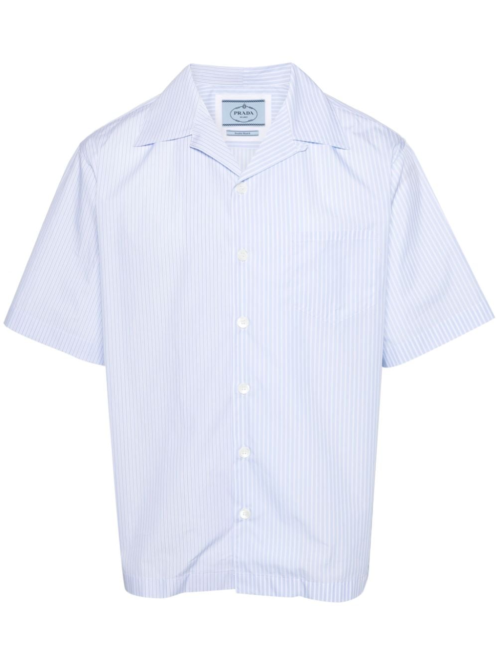 Prada striped cotton shirt - Blue von Prada