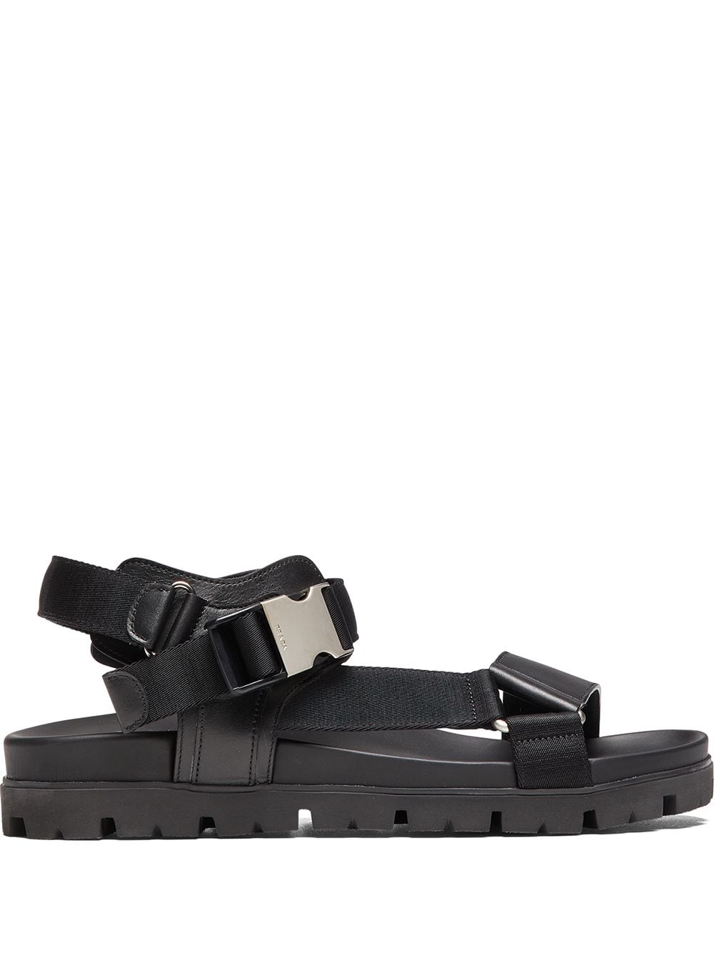 Prada tape-strap flat sandals - Black von Prada