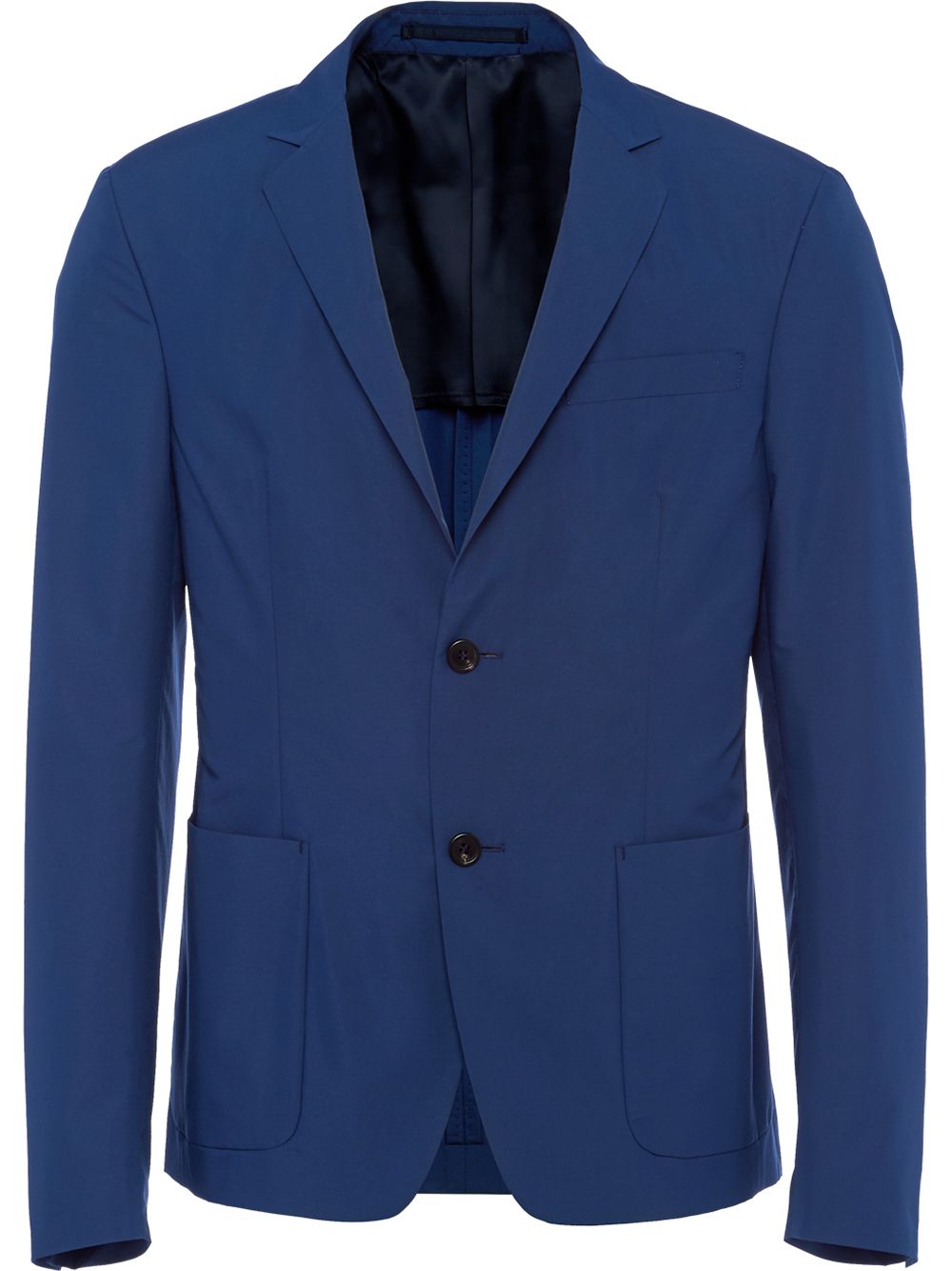 Prada technical poplin single-breasted jacket - Blue von Prada